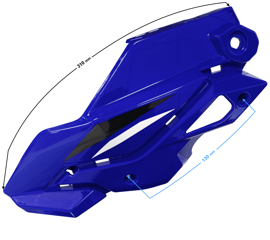 Koplamphuis, links deel 1 blauw GT 125cc
